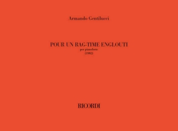 Pour un rag-time englouti Klavier Solo Partitur