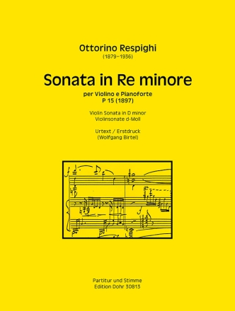 Sonate d-Moll P 15 (1897) fr Violine und Klavier