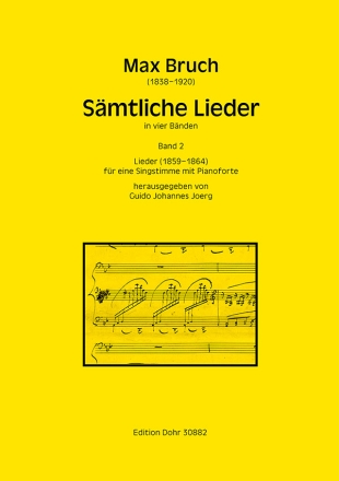Smtliche Lieder Band 2 -Lieder (1859-1864)) fr eine Singstimme und Klavier Partitur