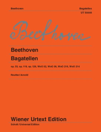 Bagatellen op.33,119,126,WoO52,56,216,214 fr Klavier