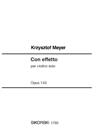 Con effetto op. 143 per violino solo
