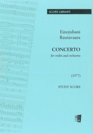 Concerto for violin and orchestra study score