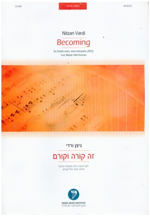 Becoming  for female voice, viola and piano score and viola part