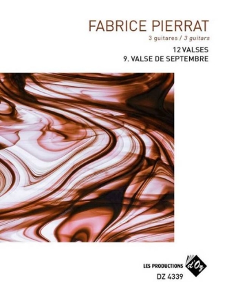12 Valses - Septembre Gitarre Trio / Quartett Stimmensatz