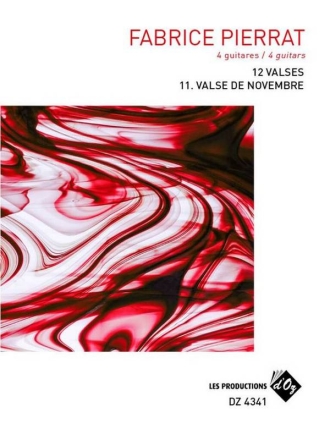 12 Valses - Novembre Gitarre Trio / Quartett Stimmensatz