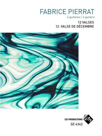 12 Valses - Dcembre Gitarre Trio / Quartett Stimmensatz
