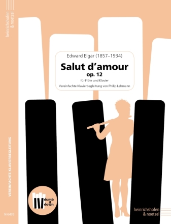 Salut d'amour op.12  (+QR-Codes) fr Flte und Klavier