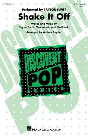 Shake It Off Gemischter Chor mit Begleitung Chorpartitur