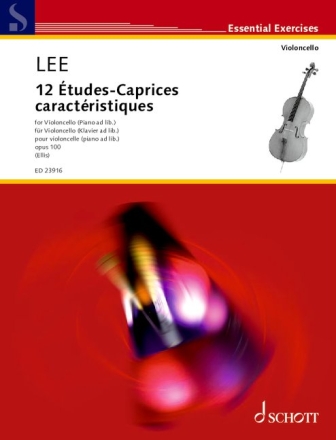 12 Etudes-Caprices caractristiques op. 100 fr Violoncello, Klavier ad lib.