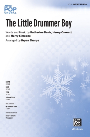 The Little Drummer Boy SAB Mixed voices
