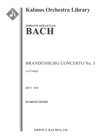 Brandenburg Concerto No.3 in G, BWV 1048 String Orchestra