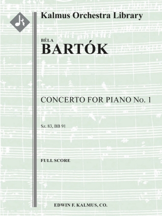 Concerto for Piano No. 1, Sz.83 F/O Full Orchestra