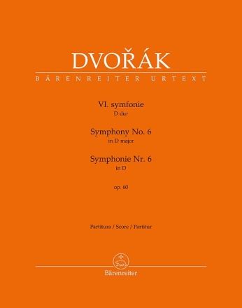 Symphonie Nr. 6 in D-Dur op. 60  Partitur, Urtextausgabe