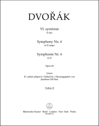 Symphonie Nr. 6 in D-Dur op. 60  Stimme, Urtextausgabe
