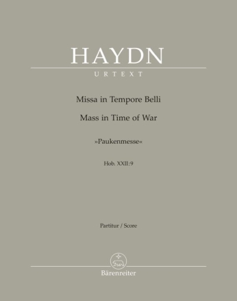 Missa in Tempore Belli Hob. XXII:9 'Paukenmesse' fr Soli, gem Chor und Orchester Partitur, Urtextausgabe