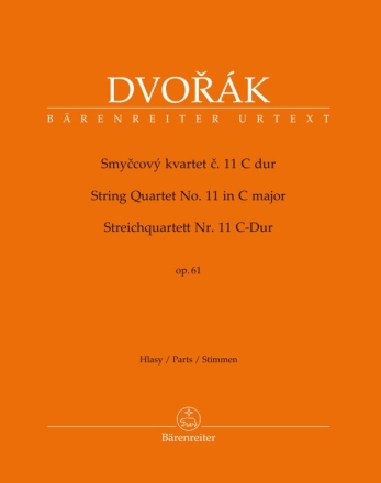 Streichquartett Nr.11 C-Dur op.61 fr 2 Violinen, Viola und Violoncello Stimmensatz