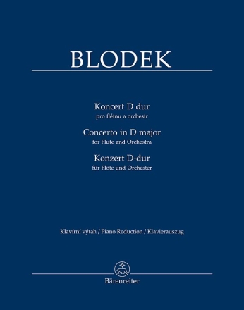 Konzert D-Dur fr Flte und Orcheste Klavierauszug mit Solostimme