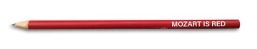 Bleistift 'Mozart is Red'  Matt lackiert