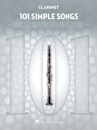 101 Simple Songs for clarinet Songbook