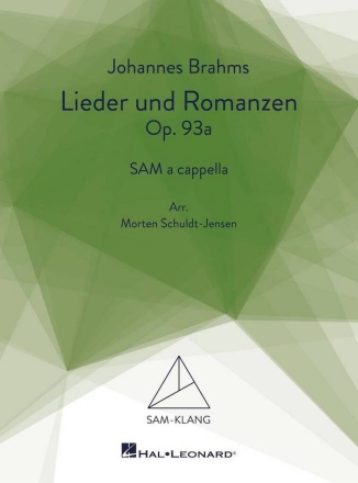 Lieder und Romanzen Op. 93a Gemischter Chor A cappella Chorpartitur