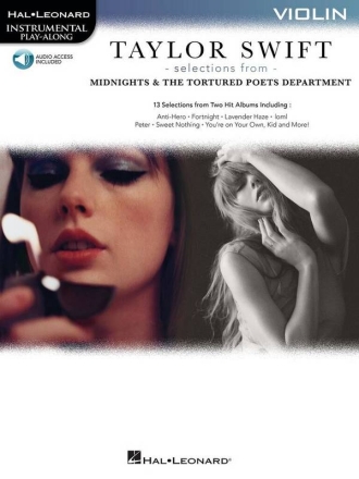 Taylor Swift - Selections from Midnights & Violine Buch und Online-Audio