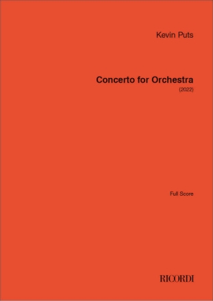 Concerto for Orchestra Orchester Partitur