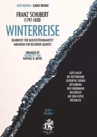 Winterreise Band 1  fr Blockfltenquartett  Partitur und Stimmen