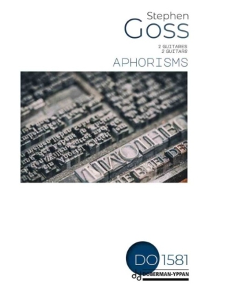 Aphorisms Gitarre Duett Buch und Einzelstimme(n)