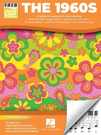 The 1960s - Super Easy Songbook for vocal and piano
