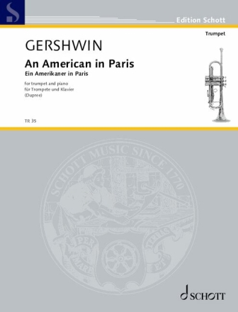 An American in Paris fr Trompete in B und Klavier
