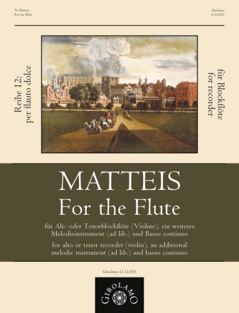 For the Flute fr Alt- oder Tenorblockflte (Violine), Melodieinstrument ad lib. und Bc Partitur und Stimmen