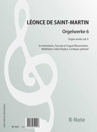 Orgelwerke 6 Orgel Spielnoten
