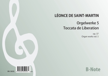 Orgelwerke 5: Toccata de la Libration op.37 Orgel Spielnoten