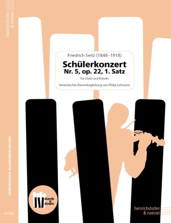 Schlerkonzert Nr.5 op.22, 1. Satz (+QR-Codes) fr Viola und Klavier