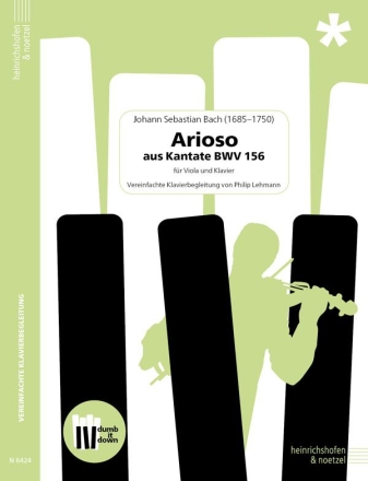 Arioso aus der Kantate BWV 156  (+QR-Codes) fr Viola und Klavier