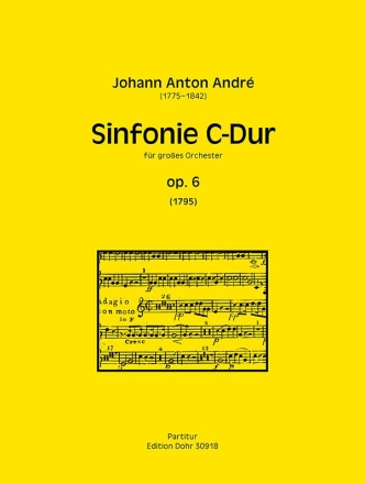 Sinfonie C-Dur op.6 fr groes Orchester Partitur