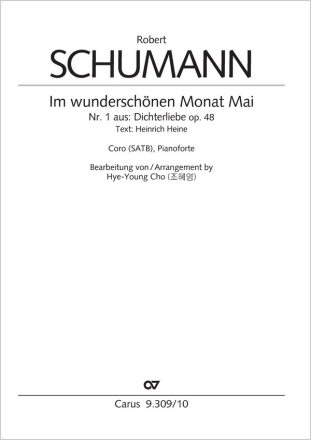 Im wunderschnen Monat Mai Coro SATB, Pfte Partitur