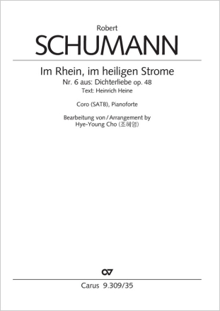 Im Rhein, im heiligen Strome Coro SATB, Pfte Partitur