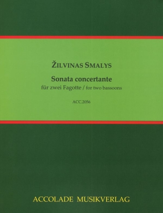 Sonata concertante fr 2 Fagotte Partitur und Stimmen