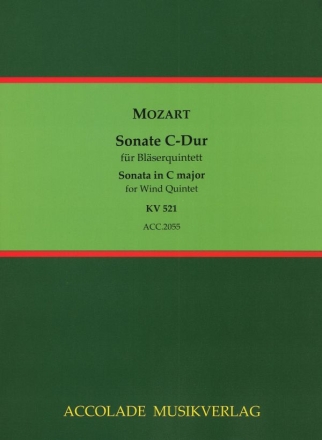 Sonate C-Dur fr Blserquintett  Partitur und Stimmen
