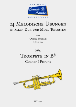 24 melodiesche bungen in allen Dur- und Moll-Tonarten fr Trompete/ Cornet  Pistons