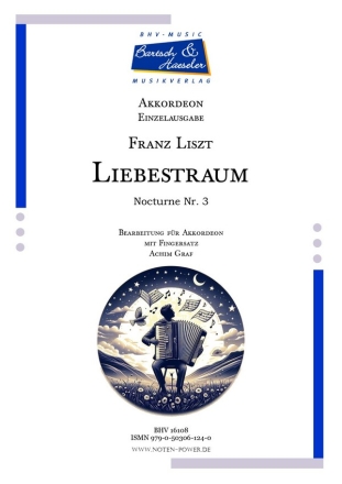 Liebestraum (Nocturne Nr. 5) fr Akkordeon mit Fingersatz