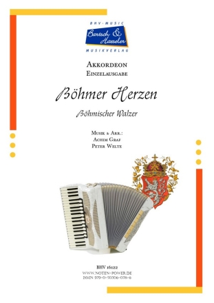 Bhmer Herzen (Bhmischer Walzer) fr Akkordeon mit Fingersatz