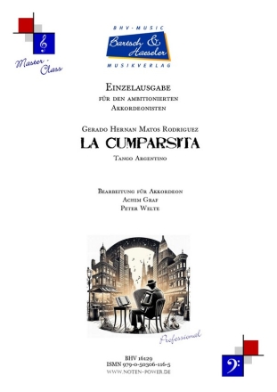 La Cumparsita (Tango Argentino) fr Akkordeon mit Fingersatz