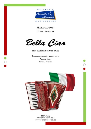 Bella Ciao (mit italienischem Text) fr Akkordeon mit Fingersatz