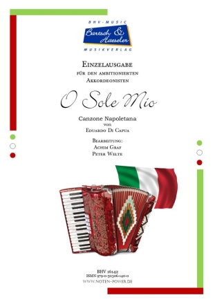 O Sole Mio (Canzone Napoletana) fr Akkordeon mit Fingersatz