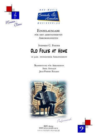 Old Folks at Home  (Swannee River) fr Akkordeon Einzelausgabe