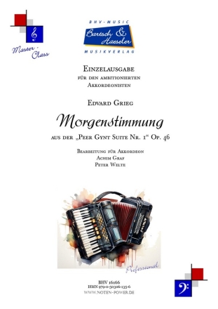 Morgenstimmung,  Op. 46, Nr. 1 fr Akkordeon Einzelausgabe