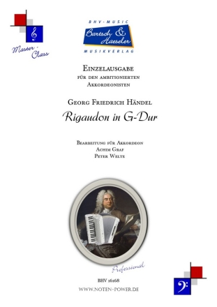 Rigaudon in G-Dur fr Akkordeon Einzelausgabe