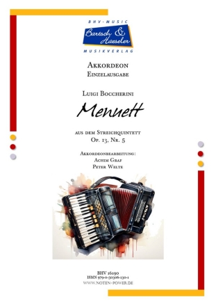 Menuett, Op. 13, Nr. 5 fr Akkordeon Einzelausgabe